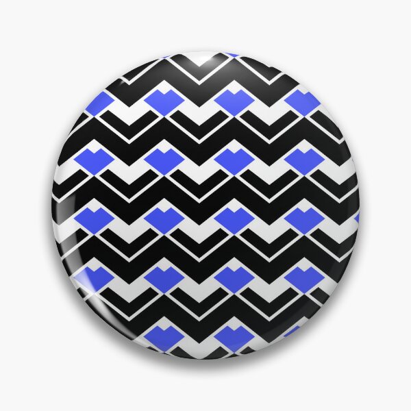 Item preview, Black & Blue Layered Repeating Triangles Unlimited Ornaments Pattern designed and sold by Alchemy-A-La-G.