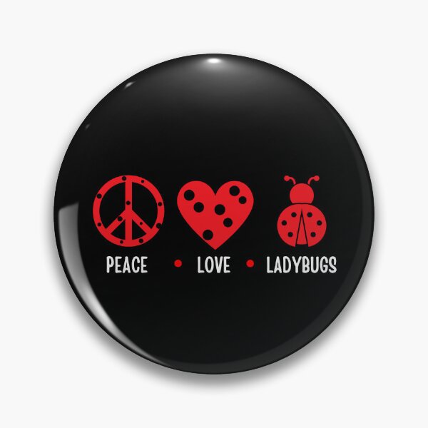 Item preview, Love peace Ladybugs graphic designed and sold by MumMadeDesigns.