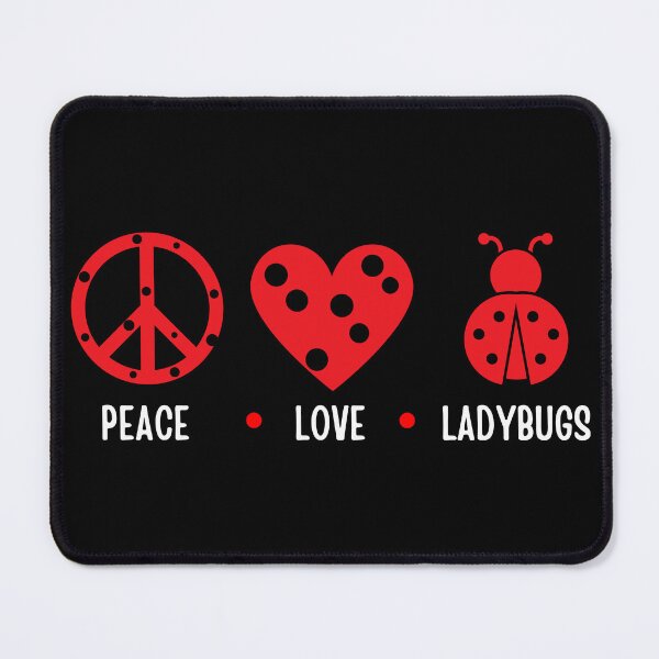Item preview, Love peace Ladybugs graphic designed and sold by MumMadeDesigns.