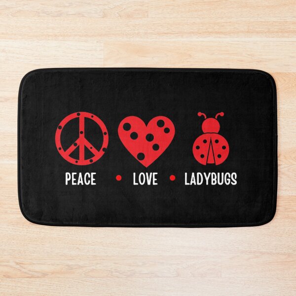 Item preview, Love peace Ladybugs graphic designed and sold by MumMadeDesigns.