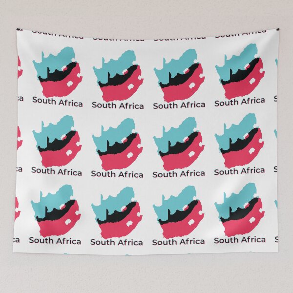 Item preview, Modern Social Media Style SOUTH AFRICA Map designed and sold by pelagio.