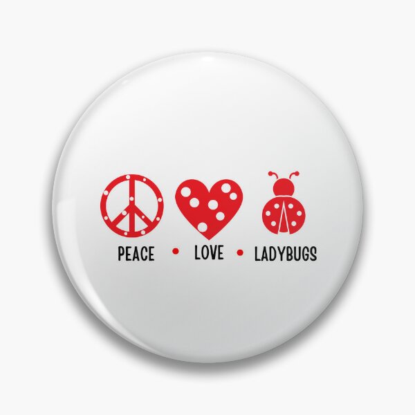 Item preview, Peace love Ladybugs graphic designed and sold by MumMadeDesigns.