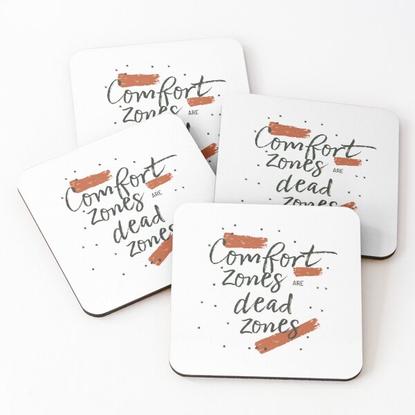 Item preview, Comfort Zones Are Dead Zones Motivational Quote designed and sold by WatermelonPink.