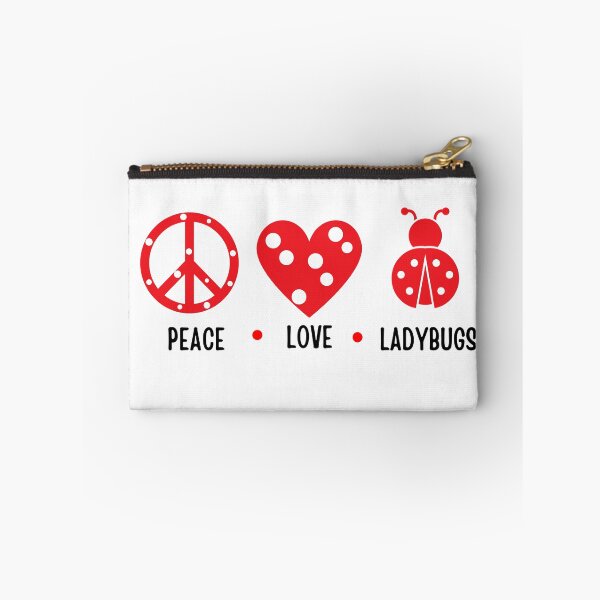 Item preview, Peace love Ladybugs graphic designed and sold by MumMadeDesigns.