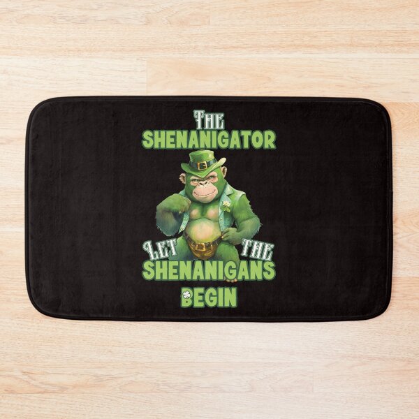 Item preview, The Shenanigator Let the Shenanigans Begin New Reworked Version Big Irish Gorilla with Piercing Green Eyes designed and sold by JoyOfHopeStore.