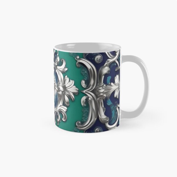 Item preview, Ocean Green & Silver Baroque designed and sold by DesignsByPrnces.