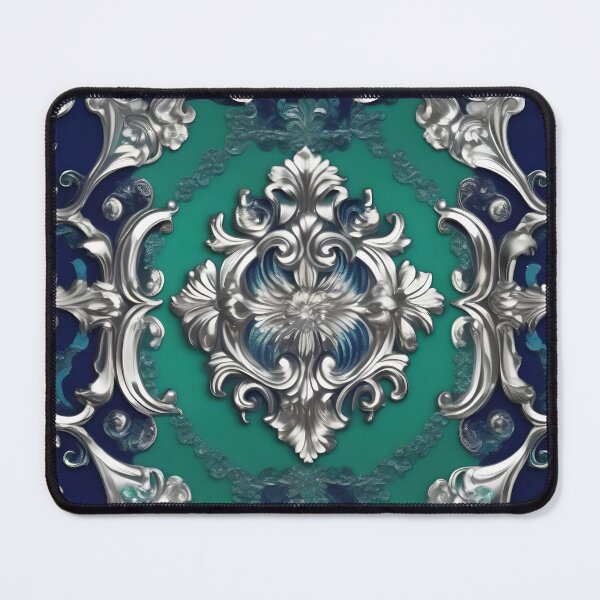 Item preview, Ocean Green & Silver Baroque designed and sold by DesignsByPrnces.
