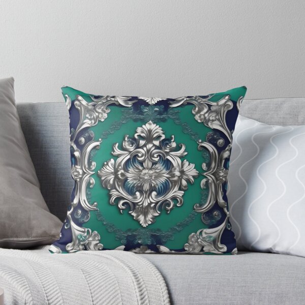 Item preview, Ocean Green & Silver Baroque designed and sold by DesignsByPrnces.