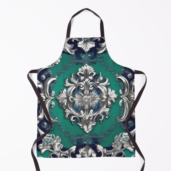 Item preview, Ocean Green & Silver Baroque designed and sold by DesignsByPrnces.