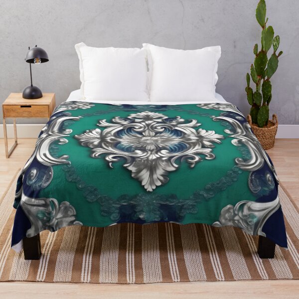 Item preview, Ocean Green & Silver Baroque designed and sold by DesignsByPrnces.