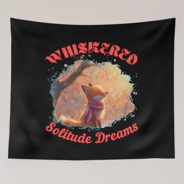 Item preview, Whiskered Solitude Dreams. fox head designed and sold by FoxVibes.