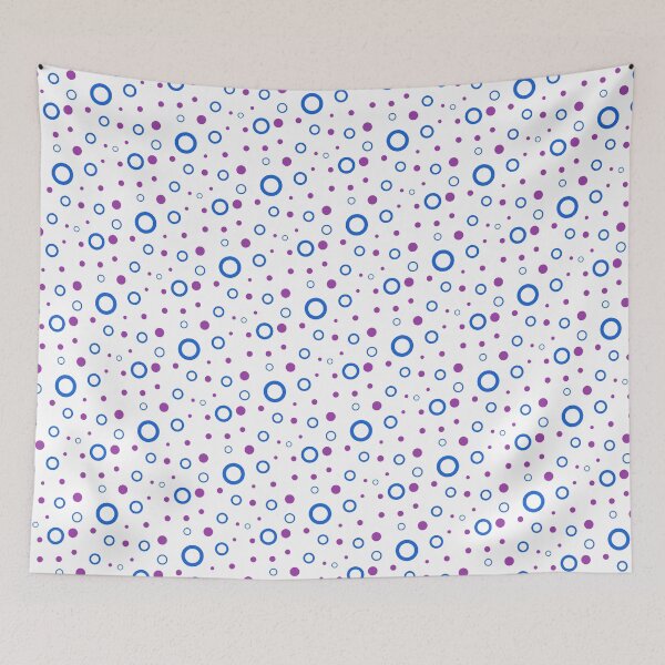 Item preview, Blue & Purple Circle Bubble Dots Unlimited Ornaments Pattern designed and sold by Alchemy-A-La-G.