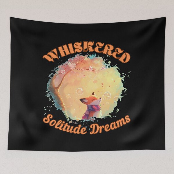 Item preview, Whiskered Solitude Dreams. fox watercolor designed and sold by FoxVibes.