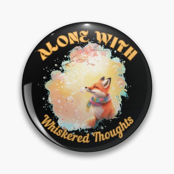 Item preview, Alone with Whiskered Thoughts. fox lover designed and sold by FoxVibes.