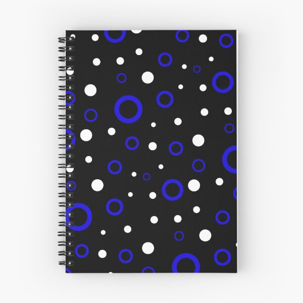 Item preview, White & Blue Circle Bubble Dots Unlimited Ornaments Pattern designed and sold by Alchemy-A-La-G.