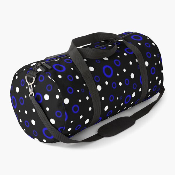 Item preview, White & Blue Circle Bubble Dots Unlimited Ornaments Pattern designed and sold by Alchemy-A-La-G.