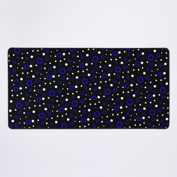 Item preview, White & Blue Circle Bubble Dots Unlimited Ornaments Pattern designed and sold by Alchemy-A-La-G.