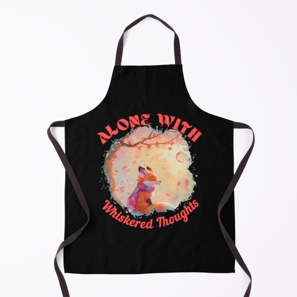 Item preview, Alone with Whiskered Thoughts. retro fox designed and sold by FoxVibes.