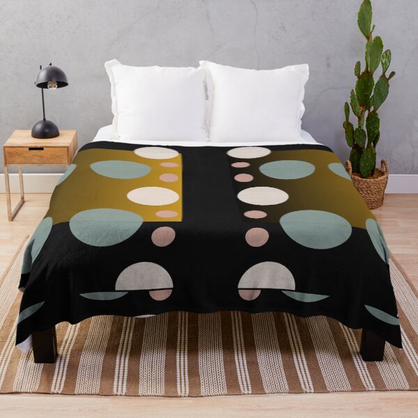 Item preview, Geometric Mashup Swirling circles Pattern Black Comforter designed and sold by LLdreams.