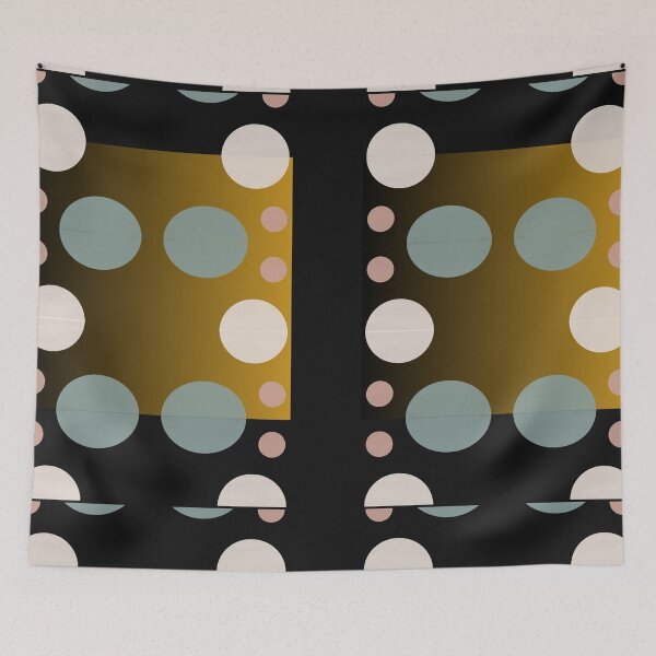 Item preview, Geometric Mashup Swirling circles Pattern Black Comforter designed and sold by LLdreams.