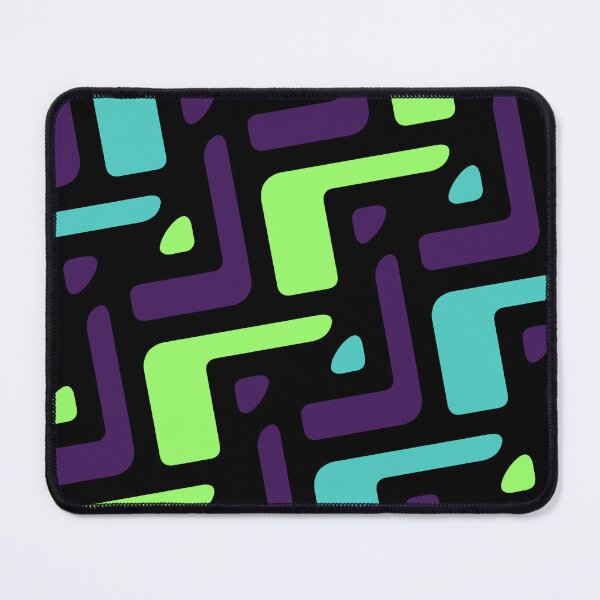 Item preview, Green & Purple Seamless Alternating African Unlimited Ornaments Pattern designed and sold by Alchemy-A-La-G.