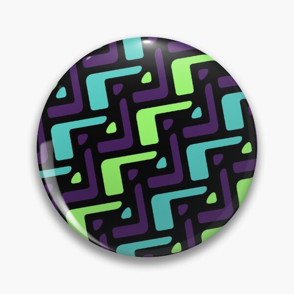 Item preview, Green & Purple Seamless Alternating African Unlimited Ornaments Pattern designed and sold by Alchemy-A-La-G.