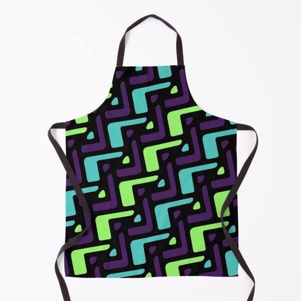 Item preview, Green & Purple Seamless Alternating African Unlimited Ornaments Pattern designed and sold by Alchemy-A-La-G.