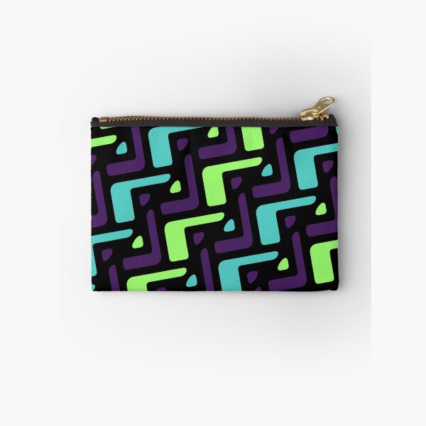 Item preview, Green & Purple Seamless Alternating African Unlimited Ornaments Pattern designed and sold by Alchemy-A-La-G.