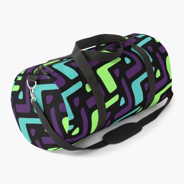 Item preview, Green & Purple Seamless Alternating African Unlimited Ornaments Pattern designed and sold by Alchemy-A-La-G.
