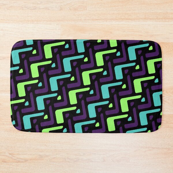 Item preview, Green & Purple Seamless Alternating African Unlimited Ornaments Pattern designed and sold by Alchemy-A-La-G.