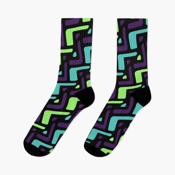 Item preview, Green & Purple Seamless Alternating African Unlimited Ornaments Pattern designed and sold by Alchemy-A-La-G.