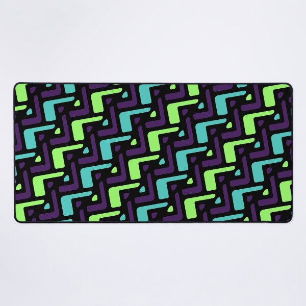 Item preview, Green & Purple Seamless Alternating African Unlimited Ornaments Pattern designed and sold by Alchemy-A-La-G.