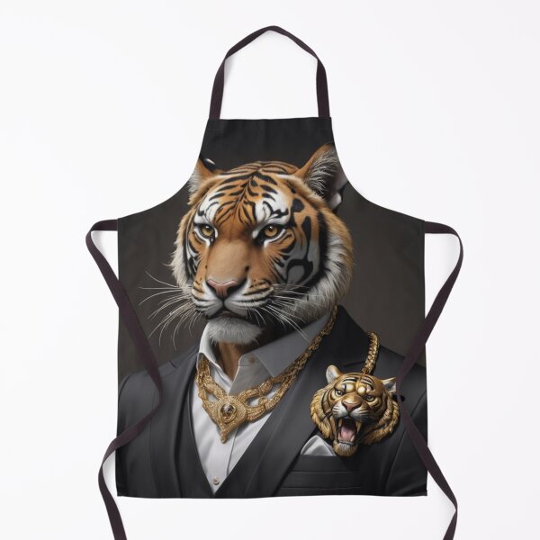 Item preview, Gold Tiger Portrait designed and sold by Lazoni.