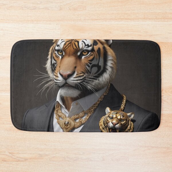 Item preview, Gold Tiger Portrait designed and sold by Lazoni.