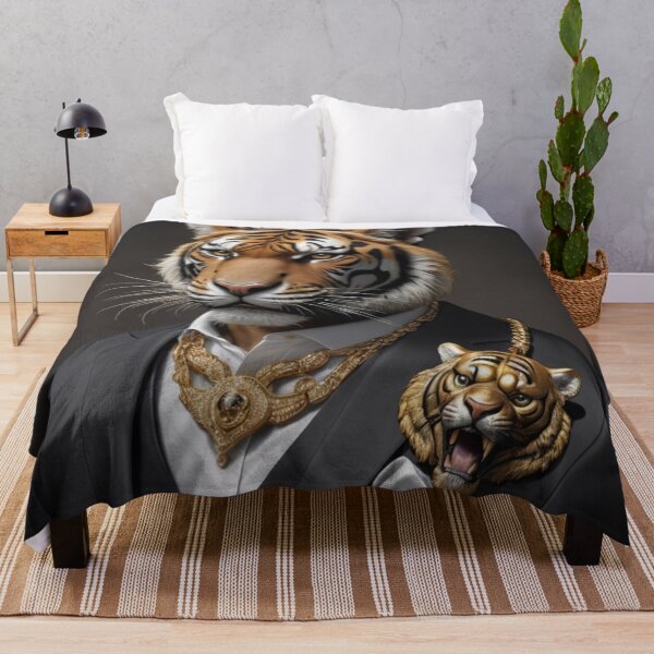 Item preview, Gold Tiger Portrait designed and sold by Lazoni.