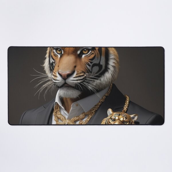 Item preview, Gold Tiger Portrait designed and sold by Lazoni.