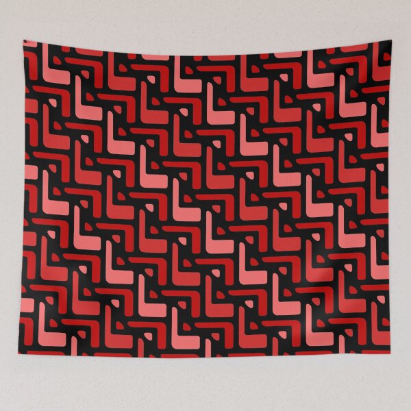 Item preview, Pink & Reds Seamless Alternating African Unlimited Ornaments Pattern designed and sold by Alchemy-A-La-G.