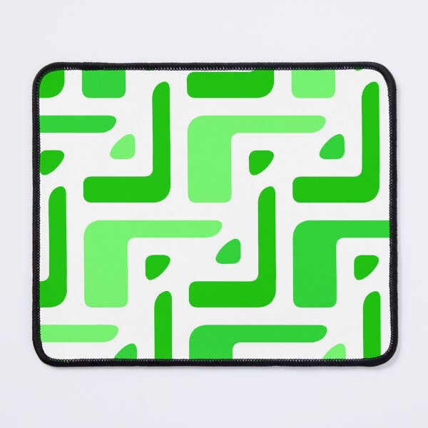 Item preview, Green & Mint Seamless Alternating African Unlimited Ornaments Pattern designed and sold by Alchemy-A-La-G.