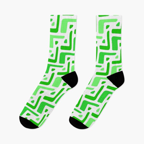 Item preview, Green & Mint Seamless Alternating African Unlimited Ornaments Pattern designed and sold by Alchemy-A-La-G.