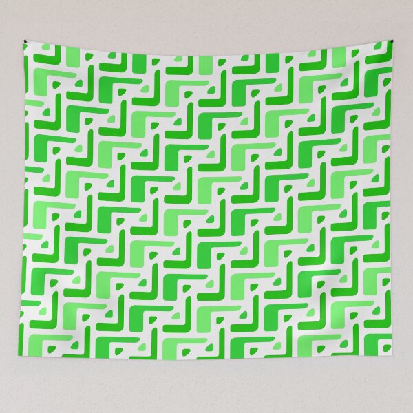 Item preview, Green & Mint Seamless Alternating African Unlimited Ornaments Pattern designed and sold by Alchemy-A-La-G.
