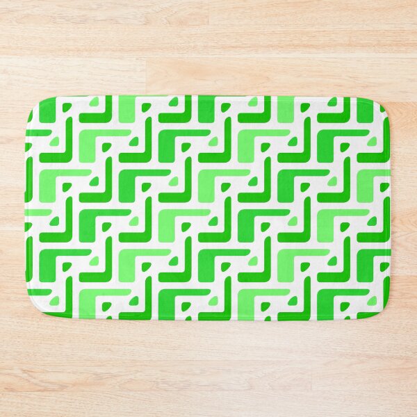 Item preview, Green & Mint Seamless Alternating African Unlimited Ornaments Pattern designed and sold by Alchemy-A-La-G.