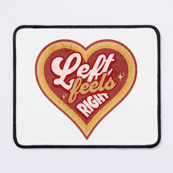 Item preview, Left Feels Right retro heart design designed and sold by lefthandedelite.