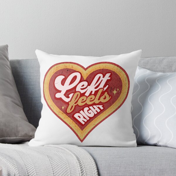 Item preview, Left Feels Right retro heart design designed and sold by lefthandedelite.