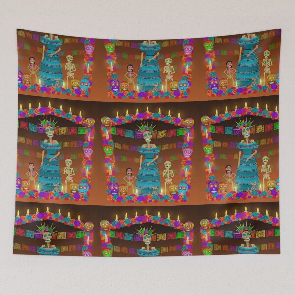 Item preview, Orange Ómbre Day of the Dead designed and sold by Cynthia De La Torre.