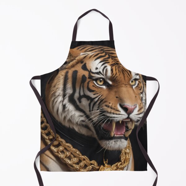 Item preview, Gold Tiger Portrait designed and sold by Lazoni.