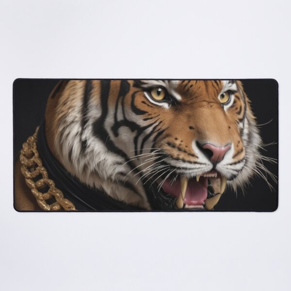 Item preview, Gold Tiger Portrait designed and sold by Lazoni.