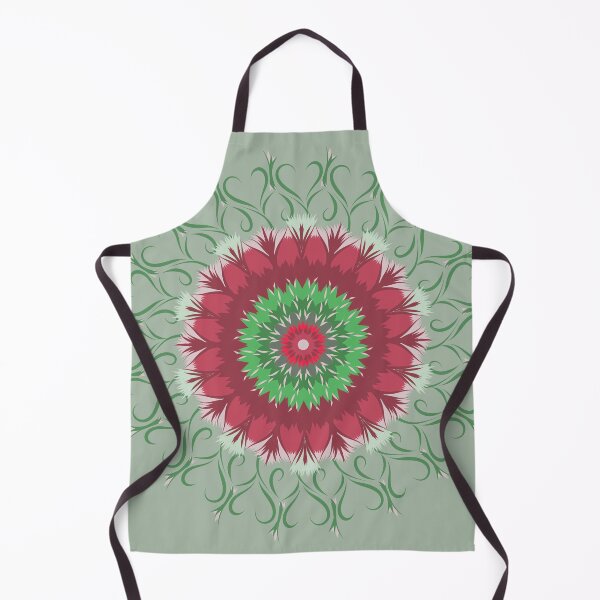 Item preview, Pomegranate bloom tile designed and sold by DruidOcelotArt.