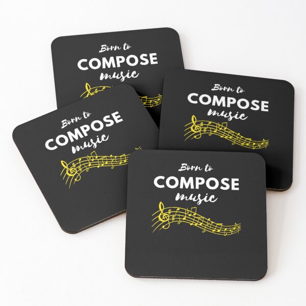 Item preview, Born to compose music designed and sold by annoying-shirts.