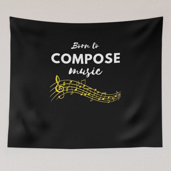 Item preview, Born to compose music designed and sold by annoying-shirts.