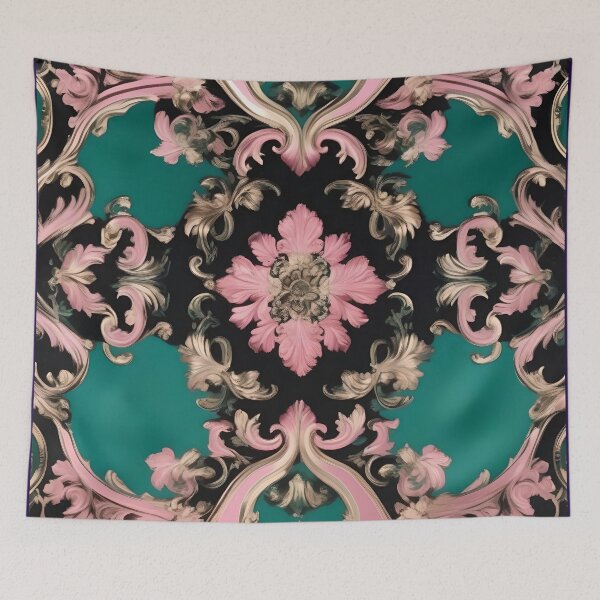 Item preview, Green & Dusty Rose Baroque designed and sold by DesignsByPrnces.